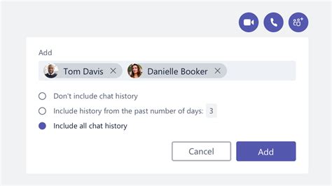 To start the process, I put the symbol in the chat and select Add someone to the chat From there, I select the name of the person to add in the Add area, and then determine how much of the chat history should be viewable to them. . How to share chat history in teams after adding someone